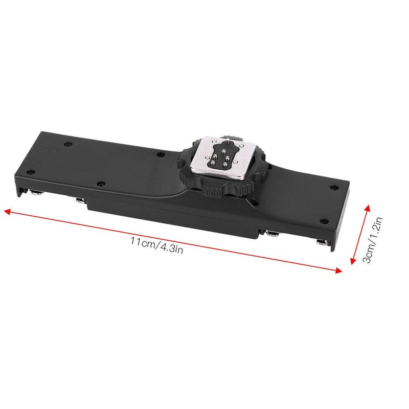 Tangxi Hot Shoe Splitter, Hot Shoe Extension Bar Mount Cold Shoe Extension Bracket Bracket DSLR Camera Camcorder DV (for ) - Image 3